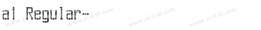a1 Regular字体转换
